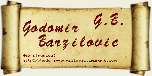 Godomir Barzilović vizit kartica